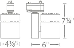 Miniatura 3 de WAC Lighting H-1052N-827-BK Exterminator II LED Energy Star Track Fixture, negro