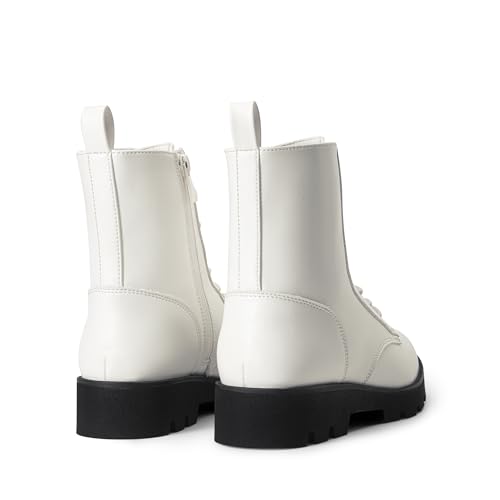 DREAM PAIRS Women's Combat Ankle Boots Lace up Lug Sole Fashion Booties Shoes3