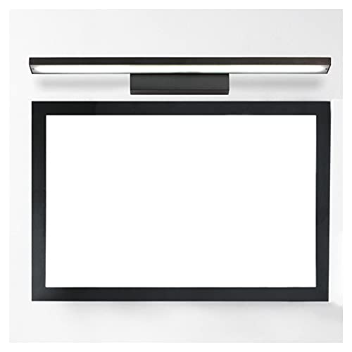 Maquillaje luces LED de baño negras para evitar sombras en el espejo del tocador de 100 cm