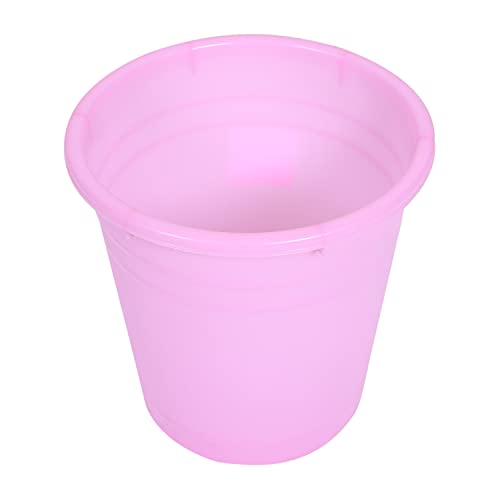 Image of Kuber Industries Plastic Dustbin|Portable Garbage Basket & Round Trash Can for Home,Kitchen,Office,College,7 Ltr,Pack of 3 (Pink)
