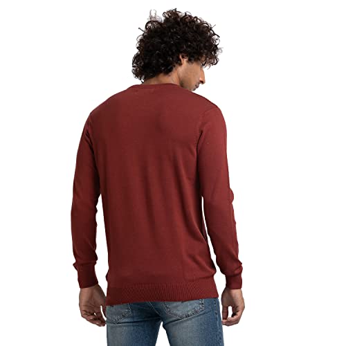 Image of Spykar Men Cotton Round Neck Casual Sweater