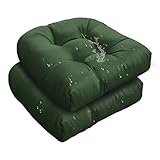 TESICA Outdoor Indoor U Shaped Wicker Seat Cushion Decorative Tufted Chair Pads...
