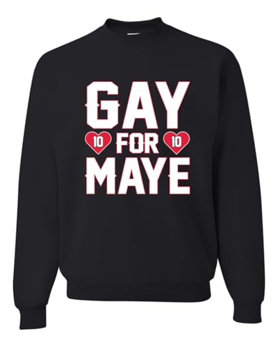 Wild Bobby Gay For May Trendy Streetwear Fantasy Fan Football Sports Sweater Unisex Crewneck Sweatshirt, Black, Small