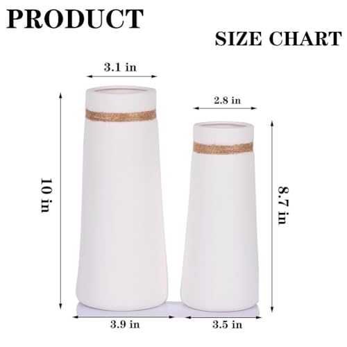 Vase de cylindre mat blanc pour sublimer vos bouquets de fleurs