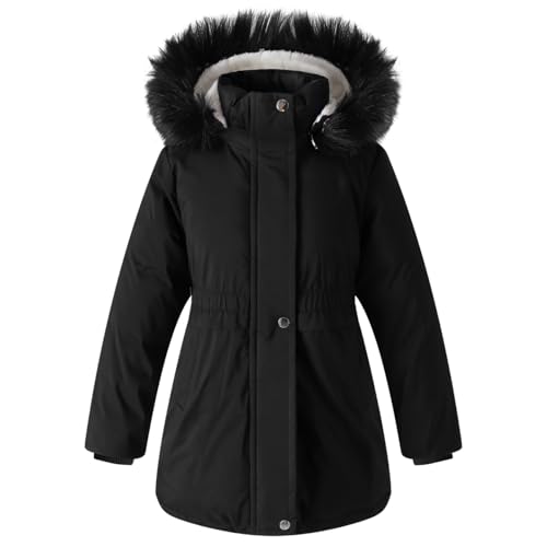 Girl Winter Coat Kids Fleece Puffer Jackets Toddler Heavyweight Parka2