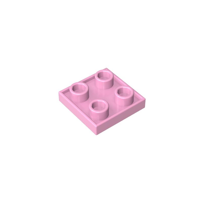XYEIUGO 2x2 Double-Sided Plate, Bright Pink, 50 PCS — image 1