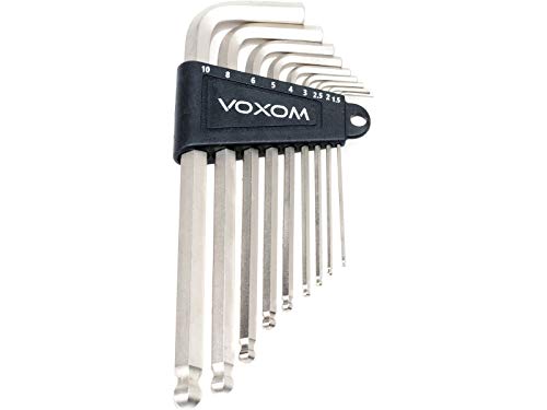 Voxom Werkzeug Sechskantschlüssel-Set WKl5, Silber, 1.5/2/2.5/3/4/5/6/8/10 mm, 717000063