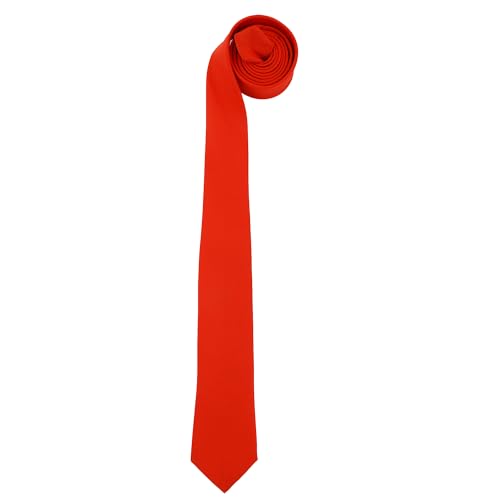 Image of Solid Color Slim Microfiber Tie-Matte Finish Tie for Men, Boys, Gents-Formal & Casual Wear-Combo Pack