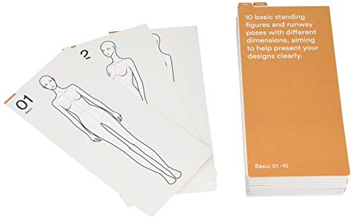 Poses for Fashion Illustration (Card Box): 100 essential figure template cards for designers