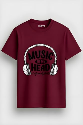 Image of Amazon Brand - Anarva Men's Cotton Printed Crew Neck T-Shirt | Casual Short Sleeve Graphic Tee