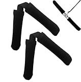 2Pcs Thickened Rowing Machine Handles Cover, Fits Most Rowing Machine, Non-Slip & Breathable Handle Cover（Black）