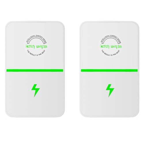 FkYstrix Smart Electricity Saving Box Household Stabilizes Energy Saver Stop Watt Energy Saving Device Power Save, 2Pcs