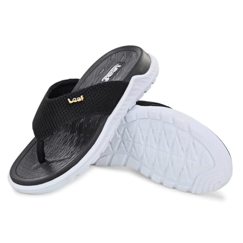 Image of leaf Heel Pain & Swelling Relief Slippers for Men & Women - Unisex Grey Cushioned Comfort Slippers with Arch Support - Pain-Relieving Footwear for Swollen Feet & Heel Pain