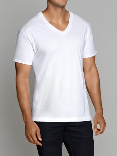 Fruit of the Loom Men's 6 V-Neck T-Shirt M L XL XXL 3XL 4XL 5XL Colour Sets