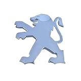  3D ABS Löwe Emblem Auto Aufkleber Seite Kofferraum Abzeichen Zubehör für Peugeot 308 206 406 507 508 307 107 207 407 408 1008 5008 3008,WirelessTrace Silver