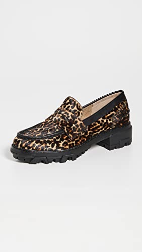 Rag & Bone Women's Shiloh Loafers, Leopard, Black, Print, 8 Medium Us #TOP1