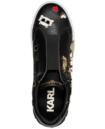 Image of Karl Lagerfeld Women's Mavise Slip on Sneaker with Pins