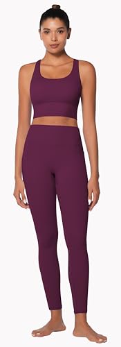 Image of Sunzel Sunzfly Sports Bra for Women, Scoop Neck Crisscross Back Padded Low Impact Bras Tops for Workout Yoga Gym