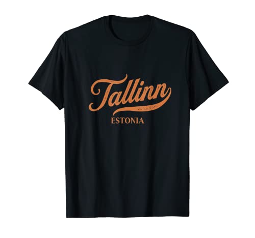 Retro Estonia City - Vintage Tallin Camiseta