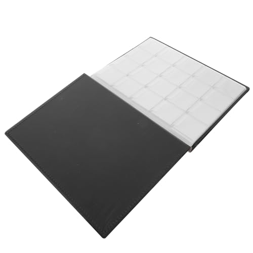 Carpeta para monedas de 41 mm en piel PU negra para coleccionismo premium