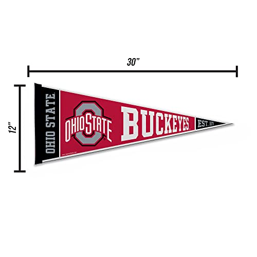Image of Rico Industries NCAA Exclusive 12 inch x 30 inch Felt Wall Decor Pennant - Great for Home /Bed Room /Man Cave Decor