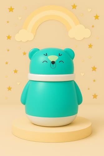 Image of Baby Pack of 3 Skin Care Powder Talcum Puff Case Cum Container Boxes Reusable Refillable for Toddlers Kids and Infants for Baby Body And Face Grooming BPA Free (PATTERN 108)