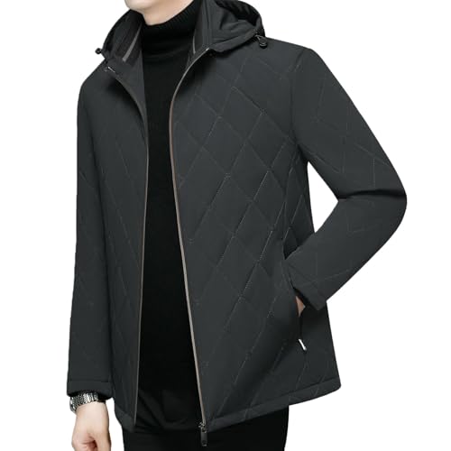 Veste matelassée homme d'hiver chaude et épaisse, blouson minimaliste style décontracté