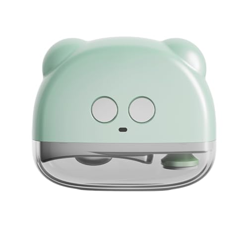 2in1 電動研磨自動爪切り 電動ベビー爪切り 電動爪切り 電動爪切り 大人用 3段階速度 ポリッシャー 収納 子供 大人 高齢者 介護者 (グリーン)