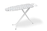 Pifco® Medium Ironing Board - Cover Machine Washable, Foldable, Height Adjustable, And Ultra Lightweight Iron Board - Sturdy 4 Leg With Strong Frame And 100% Cotton Cover Ironing Boards - Perfect For