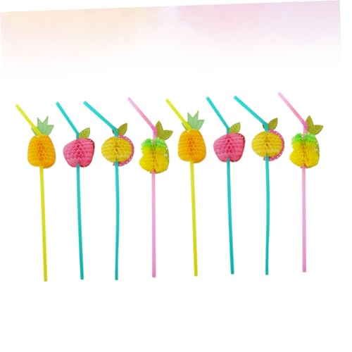 Paquete de 24 pitillos plásticos desechables multicolor 3D miniatura 4