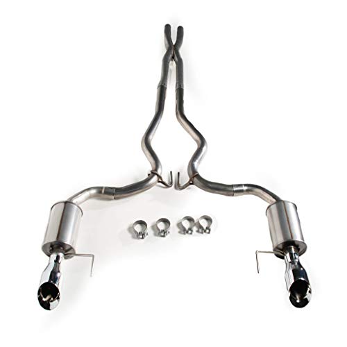 Roush 422092 Cat Back Exhaust System with X-Pipe for 2015-2017 Mustang GT 5.0L