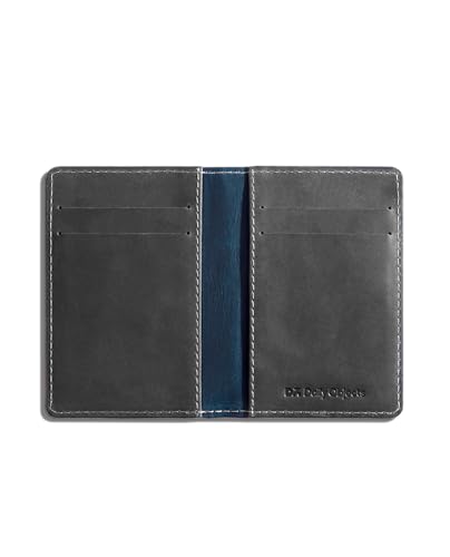 Image of DailyObjects Deep Navy Log Bi-Fold Leather Wallet