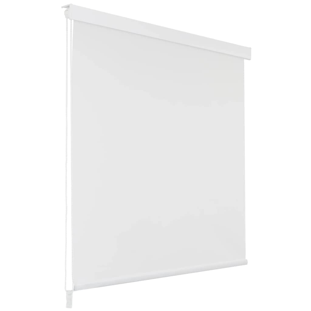 Vidaxl Shower Curtain Roller Blind 100X240cm White Bathroom Accessory Divider