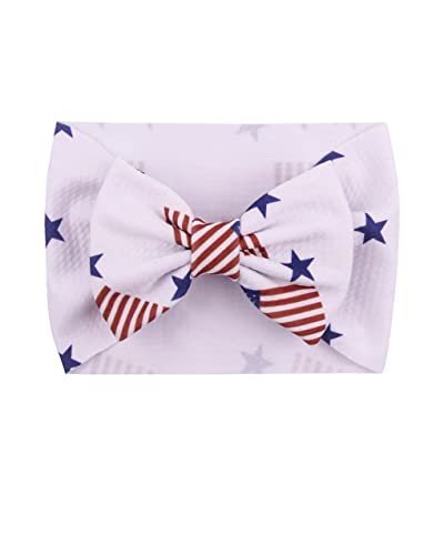 American Flag Headband Turban Baby Hair Band Bow Independence Day Bowknot JHN40 (-Turban Bow A)