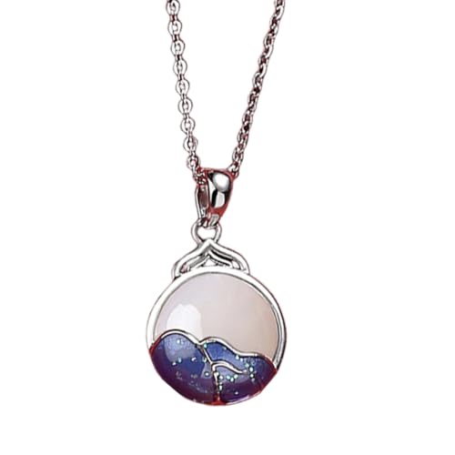 Bijoux pour petite amie : collier tendance en argent et calcédoine