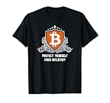 Bitcoin Shield Against Inflation a Cryptocurrency Gift T-Shirt