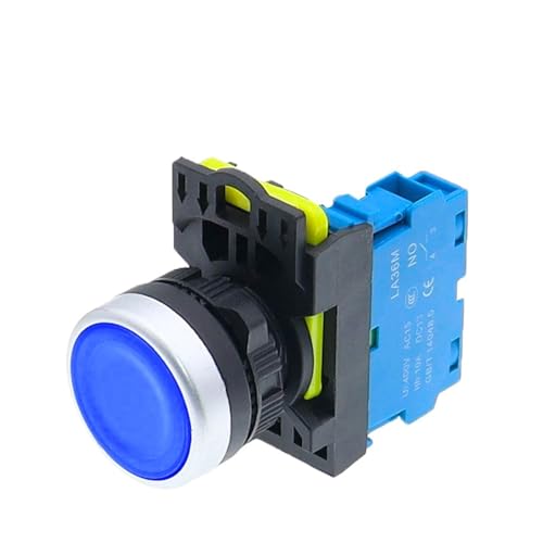 Interrupteur bouton-poussoir jaune LA36M pour sécuriser vos circuits à double contact fermé