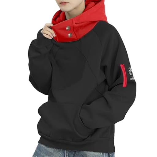 IOPBOT Sudadera Unisex con Capucha de Anime para Hombre, Color Negro, 3D, Sudadera con Capucha para Mujer, Chaqueta para Exteriores, Negro -, Small | Ya disponible en tu tienda friki favorita! En mundofriki.es!