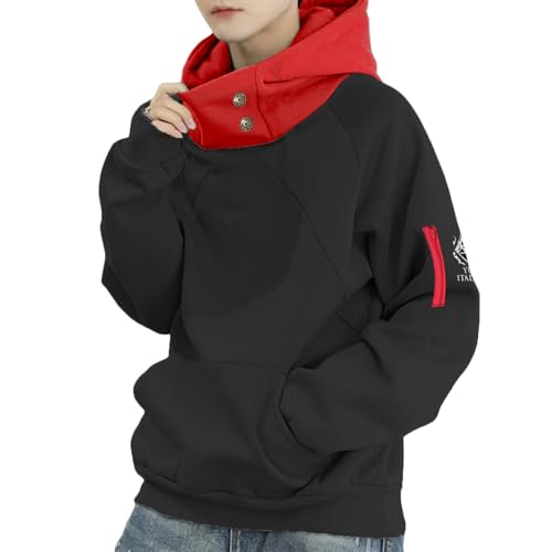 IOPBOT Sudadera Unisex con Capucha de Anime para Hombre, Color