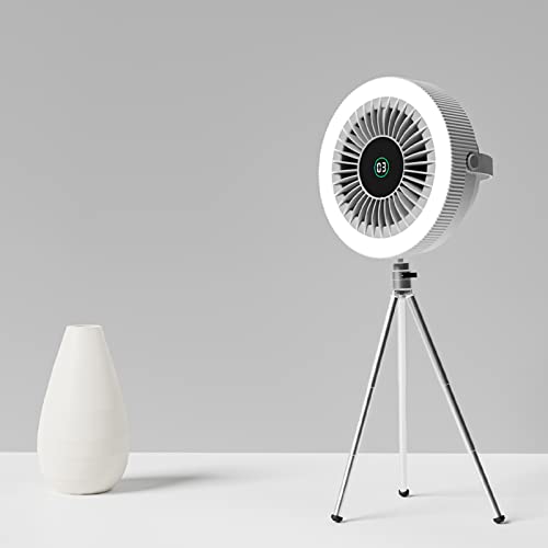 Ventilateur rechargeable nomade 3 vitesses avec éclairage LED de plafond - 5