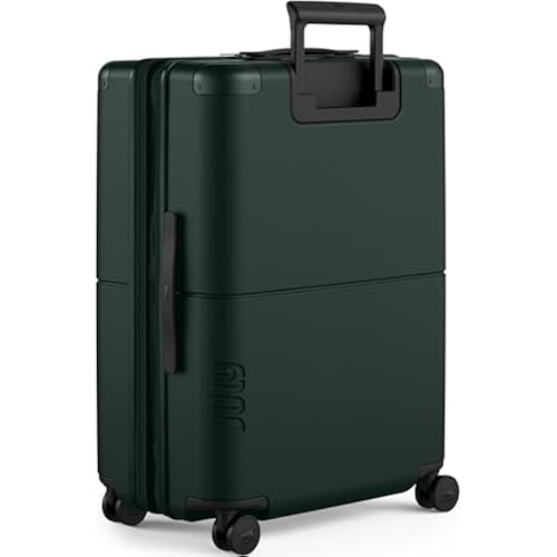 July Checked Expandable Suitcase, Airline Approved, 24.5", Forest
