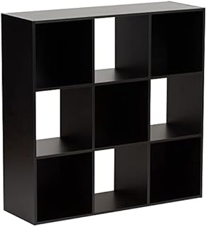 Hartleys Black 3 Tier Storage Unit - 9 Cubes