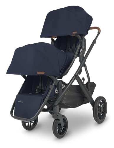 Vista V2 Stroller- Noa (Navy/Carbon/Saddle Leather) + Upper Adapters + Rumbleseat V2- Noa (Navy/Carbon/Saddle Leather) #TOP5