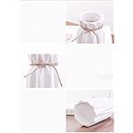 White Ceramic Vase-Flower Vase Dried Flower Vase for Modern Home Decor, Fit for Foyer Living Room Fireplace Bedroom Kitchen,Decent Gift, 8.27" H - Image 4