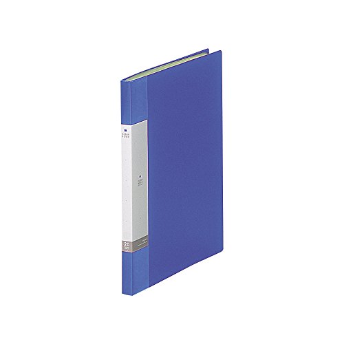 リヒトラブ クリヤーブック A4 20ポケット 青 G3201-8