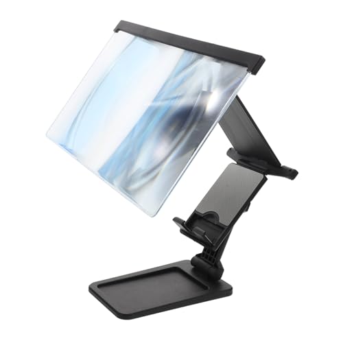 Amplificador de pantalla móvil negro con soporte plegable para smartphones