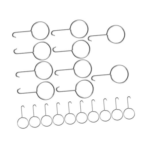 FUNOMOCYA Drain Cover Lifting Hook Kit 20pcs Stainless Steel Shower Drain Strainer Puller Tool for Bathroom Sink