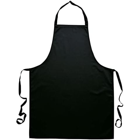 BILMASEE, THICK TWILL COTTON BLEND (65%, 200GSM) FULL SIZE APRON, DOUBLE POCKET ,COLOUR MIDNIGHT BLUE (DARKEST NAVY) Cover
