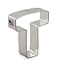 Ann Clark Letter T Cookie Cutter - 3.25 Inches - Tin Plated Steel