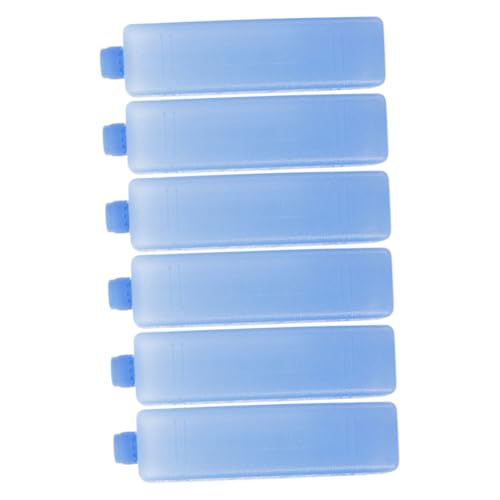 Mipcase 6Pcs Reusable Ice Packs for Coolers Portable Freezer Blocks for Food Preservation Outdoor Activities Quick Cooling for Camping Picnics and Lunch Boxes